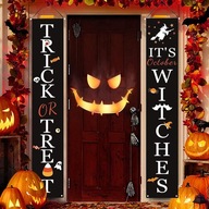 Halloweenske znamenia pre prídely predných dverí Halloweenske znamenia pre prídely predných dverí