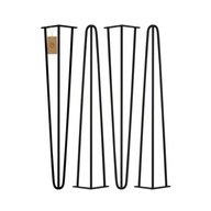 MORIA DESIGN 4 x Kovové masívne nohy vlásenky k písaciemu stolu 71 cm fi 10 mm MORIA DESIGN 4 x Kovové masívne nohy vlásenky k písaciemu stolu 71 cm fi 10 mm