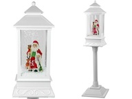 Vianočná dekorácia Lampa Lucerna so Santa Bi