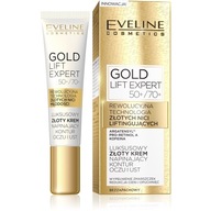 Zlatý krém Eveline 50+/70+ spevňuje očné kontúry a pery