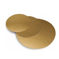 100xTenký základ na okrúhlu zlatú tortu, priemer 14 cm
