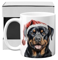 hrnček so psíkom ROTTWEILER ROTT ROTTIE psík psík psík Mikulášska čiapka darček hrnček so psíkom ROTTWEILER ROTT ROTTIE psík psík psík Mikulášska čiapka darček
