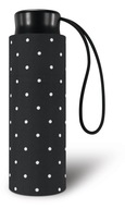 Mała parasolka Happy rain Ultra mini Dots czarna