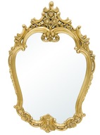 Starožitné veľké štýlové zrkadlo v zlatom ráme 113 cm