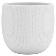 veľký keramický hrniec biele pruhy AURA 29/27 cm veľký keramický hrniec biele pruhy AURA 29/27 cm