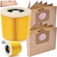 10x FILTRAČNÉ VRECKÁ PRE VYSÁVAČ KARCHER WD3 MV3 WD 3 10x FILTRAČNÉ VRECKÁ PRE VYSÁVAČ KARCHER WD3 MV3 WD 3