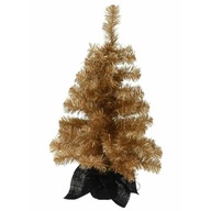 Umelý vianočný stromček na kmeni v 60 cm zlatom črepníku