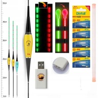 3x plavák – 1,5 g + 2,0 g + 3,0 g – zmena farby + nabíjačka + 5 batérií 3x plavák – 1,5 g + 2,0 g + 3,0 g – zmena farby + nabíjačka + 5 batérií