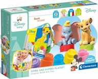 CLEMENTONI SOFT SENSORY BLOCKS DISNEY DUMBO LIEHO KRÁĽ + KNIHA 6m+ CLEMENTONI SOFT SENSORY BLOCKS DISNEY DUMBO LIEHO KRÁĽ + KNIHA 6m+