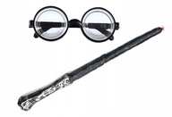 Prútik 36cm ŽIARENÝ + OKULIARE SO SKLENÝM OBLEČENÍM WIZARD HARRY GANDALF Prútik 36cm ŽIARENÝ + OKULIARE SO SKLENÝM OBLEČENÍM WIZARD HARRY GANDALF