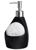 ČIERNY ZÁSOBNÍK TEKUTÉHO MYDLA NA UMÝVANIE RIADU S NÁDOBOU PASTELLO 350ml ČIERNY ZÁSOBNÍK TEKUTÉHO MYDLA NA UMÝVANIE RIADU S NÁDOBOU PASTELLO 350ml