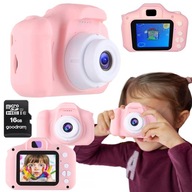 Digitálny fotoaparát, videokamera pre deti s hrami + pamäťová karta