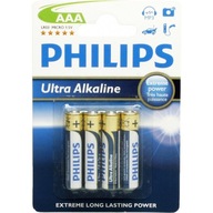 AAA LR03 BATÉRIE 4 ks Súprava PHILIPS Pevné batérie VYDRŽUJÚ DLHO AAA LR03 BATÉRIE 4 ks Súprava PHILIPS Pevné batérie VYDRŽUJÚ DLHO