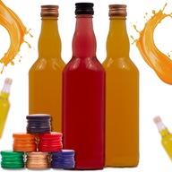 Sklenené fľaše, 20 ks, 500 ml, s uzáverom na vodku, moonshine, alkohol Sklenené fľaše, 20 ks, 500 ml, s uzáverom na vodku, moonshine, alkohol