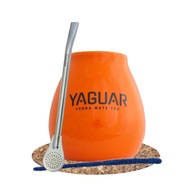 Oranžová tekvicová súprava s logom Yaguar Bombilla