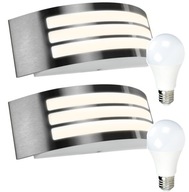 2x LED FASÁDNE NÁstenné svietidlo VONKAJŠIE ZÁHRADNÉ NÁstenné svietidlo so ŽIAROVKAMI 2x LED FASÁDNE NÁstenné svietidlo VONKAJŠIE ZÁHRADNÉ NÁstenné svietidlo so ŽIAROVKAMI