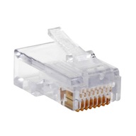 RJ45 zástrčka 8P8C UTP drôt 100 ks RJ45 zástrčka 8P8C UTP drôt 100 ks