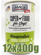 Mac's - Super Food Mono sensitive - RABBIT 12x400g Mac's - Super Food Mono sensitive - RABBIT 12x400g
