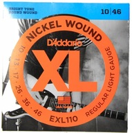 Struny pre elektrickú gitaru D'Addario EXL 10-46