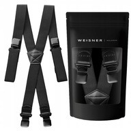 WEISNER ČIERNE ŠIROKÉ NOHAVICE, ELEGANTNÉ, SILNÉ WEISNER ČIERNE ŠIROKÉ NOHAVICE, ELEGANTNÉ, SILNÉ