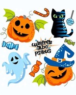 Nažehľovacie nášivky Halloweenské záplaty malá plachta Nažehľovacie nášivky Halloweenské záplaty malá plachta