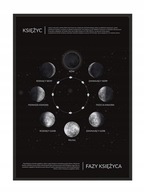 OBRAZOVÝ PLAGÁT V RÁME 33x43 cm Fázy mesiaca P785 OBRAZOVÝ PLAGÁT V RÁME 33x43 cm Fázy mesiaca P785