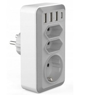 PREDLŽOVAČ PÁSKOV SLITERA 4x USB-C 3x ZÁSUVKY PREDLŽOVAČ PÁSKOV SLITERA 4x USB-C 3x ZÁSUVKY