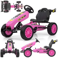 Pedálová motokára pre deti, 30 kg, penové kolesá, Pink Rocket Milly Mally