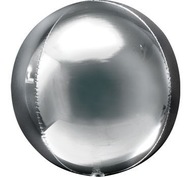Fóliový balónik 15" ORBZ - strieborná guľa Fóliový balónik 15" ORBZ - strieborná guľa