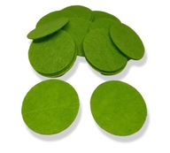Plstené kolieska ZELENÉ 4cm 30ks Plstené kolieska ZELENÉ 4cm 30ks