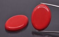 Koralový kabošon oválny 30x22 mm Koralový kabošon oválny 30x22 mm