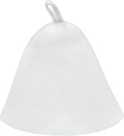 Ochranný filcový saunový klobúk, biela saunová plsť