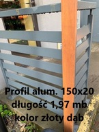 profil 150X20 drevitý kamenec zlatý dub 1,97 bm