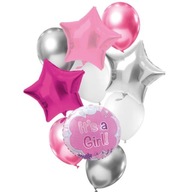 BALÓNKY set STAR Its A Girl rôzne DEKORÁCIE BALÓNKY set STAR Its A Girl rôzne DEKORÁCIE