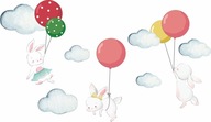 Nálepky PRE DETI na stenu, balóny, balón ZAJÍC Nálepky PRE DETI na stenu, balóny, balón ZAJÍC