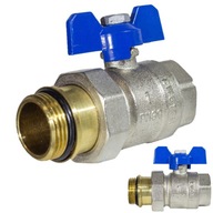 KOHÚT GUĽOVÝ, KOHÚT S 1'' PALCOM DN25 DN25 S MOTÝLIKOU, MODRÁ KOHÚT GUĽOVÝ, KOHÚT S 1'' PALCOM DN25 DN25 S MOTÝLIKOU, MODRÁ