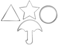 Set Squid Mold Triangle Circle Star Dáždnik Set Squid Mold Triangle Circle Star Dáždnik