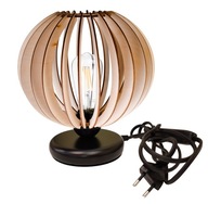 Nočná lampa, podkrovná stolová lampa s E27 LED, drevo Nočná lampa, podkrovná stolová lampa s E27 LED, drevo