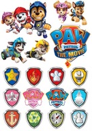 Oblátka PAW PATROL FILM Postavy Sugar Print A4 Oblátka PAW PATROL FILM Postavy Sugar Print A4