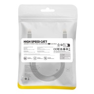 Vysokorýchlostný sieťový kábel, Ethernet RJ45, 10 Gb, Cat.7, 1,5 m (čierny) Vysokorýchlostný sieťový kábel, Ethernet RJ45, 10 Gb, Cat.7, 1,5 m (čierny)