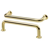 Zlaté mosadzné nábytkové madlo pre zásuvkovú skrinku 143 mm 2 ks IKEA BAGGANAS Zlaté mosadzné nábytkové madlo pre zásuvkovú skrinku 143 mm 2 ks IKEA BAGGANAS