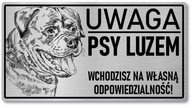 Pozor znamenie Pes rotvajler - veľký Pozor znamenie Pes rotvajler - veľký