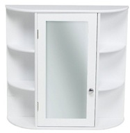 PERFEKTNÁ kúpeľňová polica s bielymi zrkadlovými policami