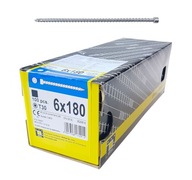 Tesárska skrutka CPW 6x180 plný závit valcová hlava Tesárska skrutka CPW 6x180 plný závit valcová hlava