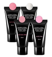 ACRYLGEL SADA NA STAVEBNÉ NECHTY ACRYLGEL FLEXY POLYGEL 30ml x 4 ks ACRYLGEL SADA NA STAVEBNÉ NECHTY ACRYLGEL FLEXY POLYGEL 30ml x 4 ks