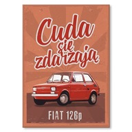 PLECHOVÝ IDEÁLNY DARČEK FIAT 126P AUTO PLECHOVÝ IDEÁLNY DARČEK FIAT 126P AUTO
