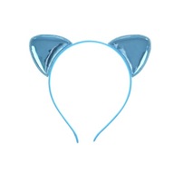 Lesklá čelenka pre mačičky Glamour Blue