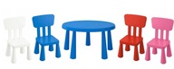 Stôl IKEA MAMMUT + 2 detské stoličky