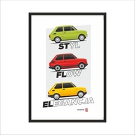 Nástenný obraz 3 generácie Fiat 126p ST, FL, EL