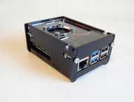 Puzdro pre Raspberry Pi model 5, ventilátor, čierne a priehľadné Puzdro pre Raspberry Pi model 5, ventilátor, čierne a priehľadné